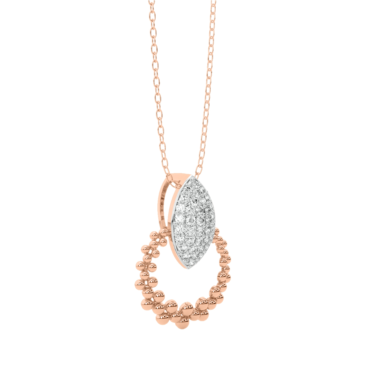 Zoey Round Diamond Pendant